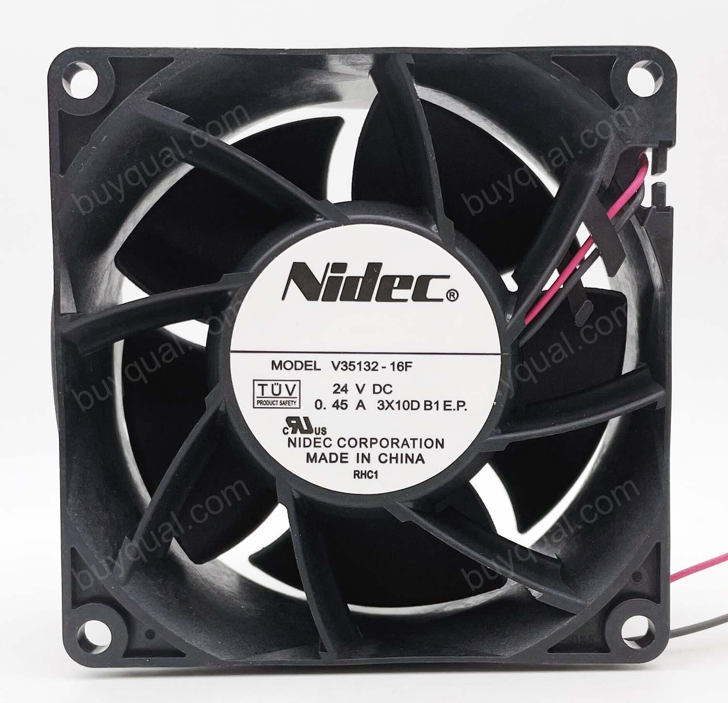 Nidec V35132-16F 24V 0.45A 2 wires Cooling fan - Original New Nidec V35132-16F 24V 0.45A 2 wires Cooling fan - Original New